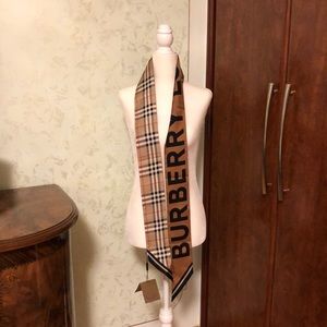 Burberry Vintage Check 100% Mulberry Silk Scarf